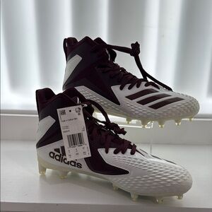 adidas Maroon and White Athletic Shoes